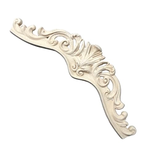 WoodUbend WUB2108 Pack of 2 Pediments - Wood Appliques - Heat Bendable & Flexible Onlays 21.5x6.5cm - DIY Craft, Furniture & Home Decor - Easy to Apply & Paint - Versatile, Reusable & Durable - size: WUB2108