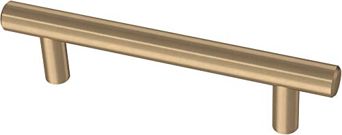 Franklin Brass (10-Pack) – Champagne Bronze Cabinet Handles, 3-3/4 Inch Hole Center, Modern Pulls for Drawers, Kitchen Cabinet Door, Dressers | Solid Bar - color: Champagne Bronze, size: 3-3/4" (96mm)