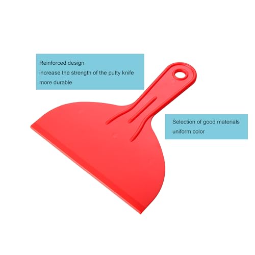 3 Pcs Putty Knife,Flexible Plastic Paint Scraper Tool for Spackling