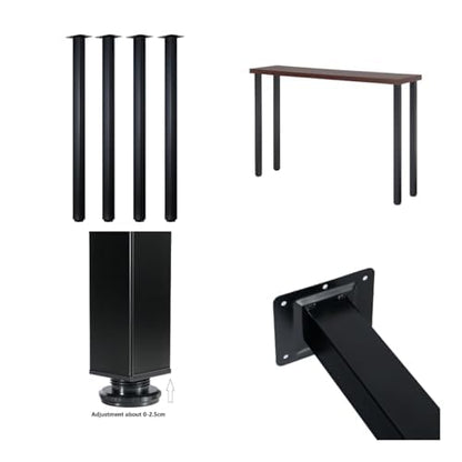 LCSDLHLSY 36 Inch Metal Bar Table Legs,Heavy Duty Desk Legs,Black Set of 4. - size: 36 Inch