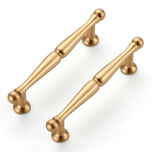 JOY DECOR Champagne Bronze Cabinet Handles Pulls, 3-3/4 Inch CC, 5 Pack - color: Champagne Bronze, size: 3-3/4 Inch Hole Center