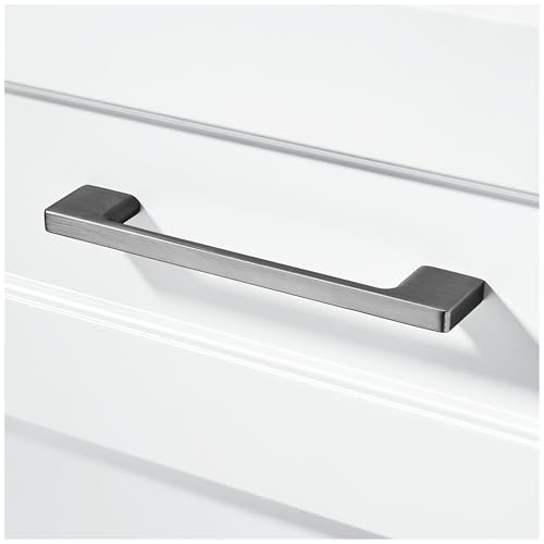 TUNNY 10 Pack Classic Cabinet Handles-6.3"/160mm Screw Spacing Brushed Black Furniture Hardware Handles for Kitchen Cabinets Bedroom Cabinet Pull - color: Brushed Black, size: 6.3"(160mm)Hole Center