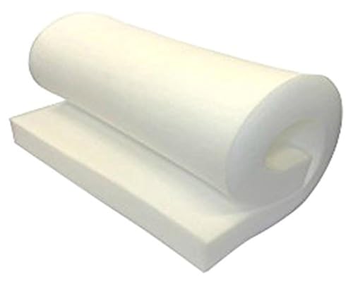 FoamRush 0.5 x 24 x 72 High Density Upholstery Foam Cushion (Seat Replacement, Upholstery Sheet, Foam Padding) Made in USA Fast - color: High Density Foam, size: (0.5" x 24" x 72")