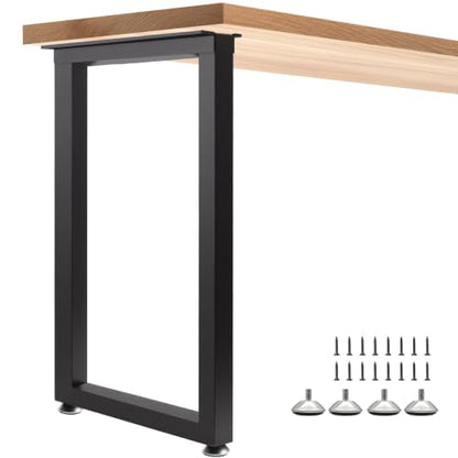 Metal Bar Height Table Legs 36x17.7 Inch Black - size: H36"x W17.7" U Shape