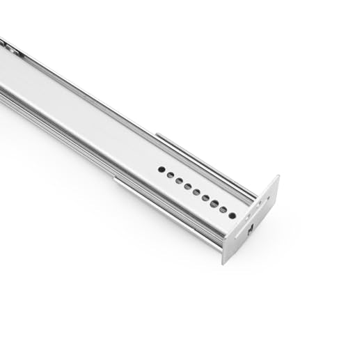 LONTAN 1 Pcs Center Mount Drawer Slides 20 Inch Bottom Mount Drawer Rails - size: 20 Inch