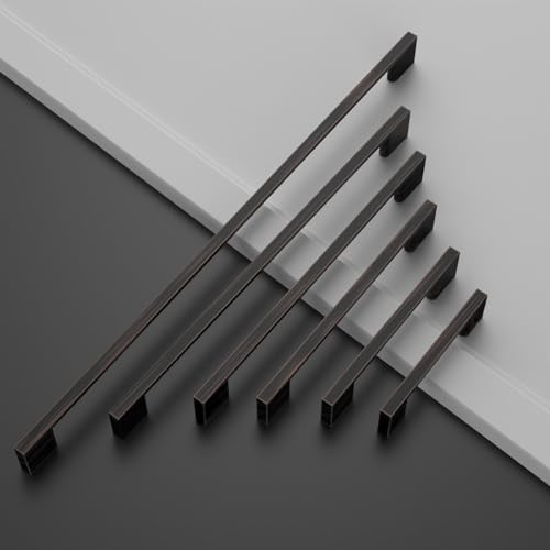 FILTA 10 Pack 7.5 Inch(192mm) Hole Centers Oil Rubbed Bronze Cabinet Pulls,Stylish Kitchen Cabinet Handles Zinc Alloy Cabinet Hardware for Cabinets Cupboard Handles Drawer Pulls - color: Oil Rubbed Bronze, size: 7.5" Hole Center, style: 10pack