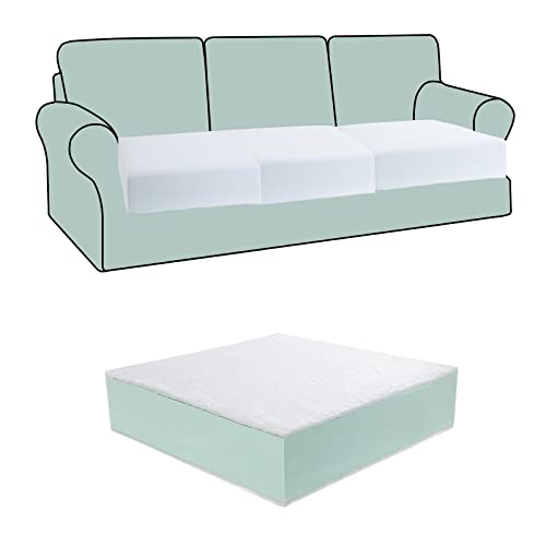 HOMBYS Couch Cushion Replacement Wrapped with Polyester Batting, High Density Couch Cushions Inserts with Dacron Fiber Layer,Upholstery Cushion Padding with Removable Cover,6 inch Thick,24"x24",1 Pcs - size: 24"x24"x6"