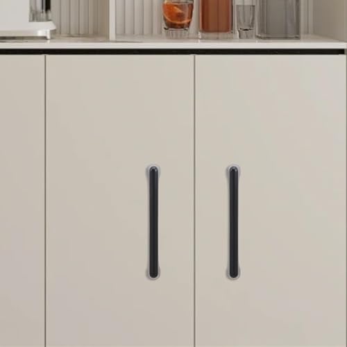 10 Pack 3.75 inch Matte Black Kitchen Cabinet Handles - color: Matte Black, size: 3-3/4 inch Hole Center