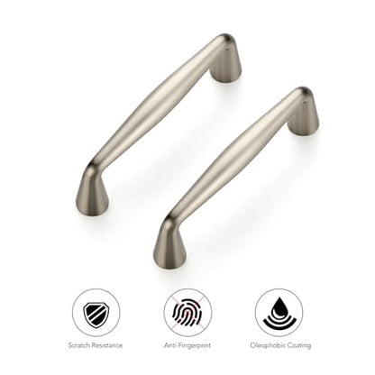 Ravinte Brushed Nickel Cabinet Handles Solid Handles,3 Inch,10 Pack - color: Brushed Nickel, size: 3 Inches Hole Center