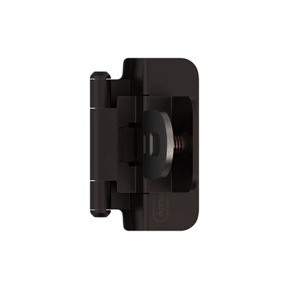 Amerock 1 Pair 3/8" Inset Oil-Rubbed Bronze Demountable Cabinet Hinge - color: Oil Rubbed Bronze, size: 3/8 Inch (10 mm) Inset
