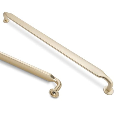 10 Pack 10 inch Brushed Brass Kitchen Cabinet Handles - color: Brushed Brass, size: 10'' Hole Center(254mm)
