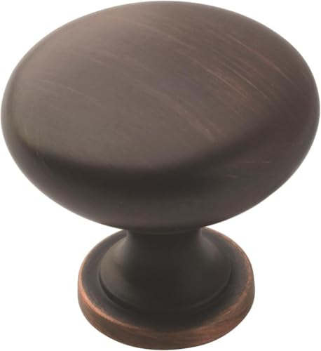Amerock 1-1/4" Round Edona Oil-Rubbed Bronze Cabinet Knob - color: Oil Rubbed Bronze, size: 1-1/4 Inch (32 mm) Diameter
