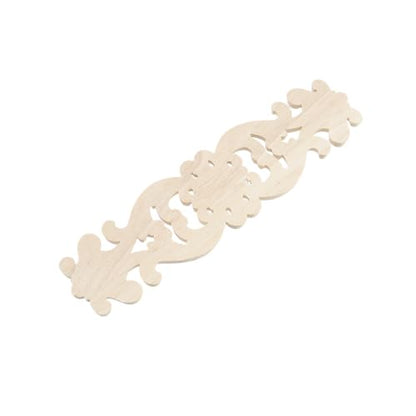 Wood Carved Onlays Appliques (Style7,4 pcs) - style: Style7,4 pcs
