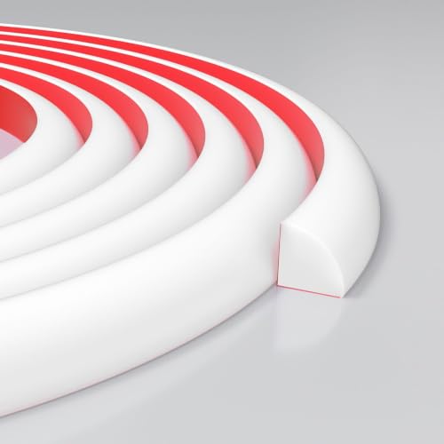 Flexible Quarter Round Molding Trim, 3/4 in x 10 ft, White - color: White, size: 3/4 in x 10 ft