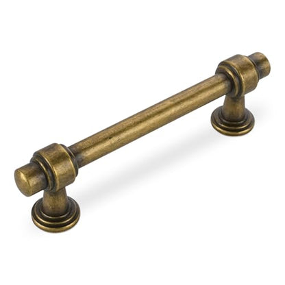 Antique Brass Kitchen Cabinet Pulls 3-3/4 Inch 10 Pack - color: Antique Brass, size: 3-3/4' Hole Center(96mm)