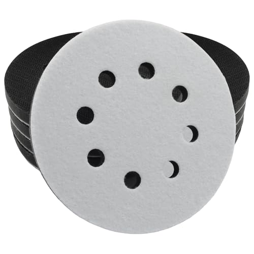 10 Pack 5 Inch Foam Sanding Pads, 8 Holes, Hook and Loop - size: 5 Inch(10 Pack, 8 Holes)