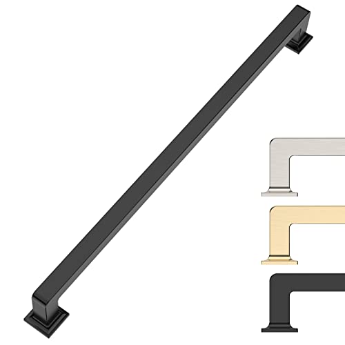 9BUILD 10 Pack 10 Inch Matte Black Cabinet Handles,Kitchen Hardware - color: Matte Black, size: 10"/256MM Hole Center