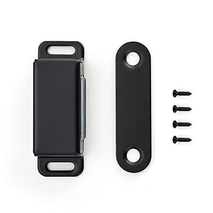 Ravinte Matte Black Magnetic Door Catch, Black Cabinet Magnets 4 Pack - color: Matte Black