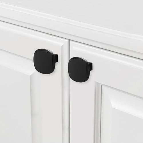 10 Pack Matte Black Kitchen Cabinet Knobs - color: Matte Black, size: Knob