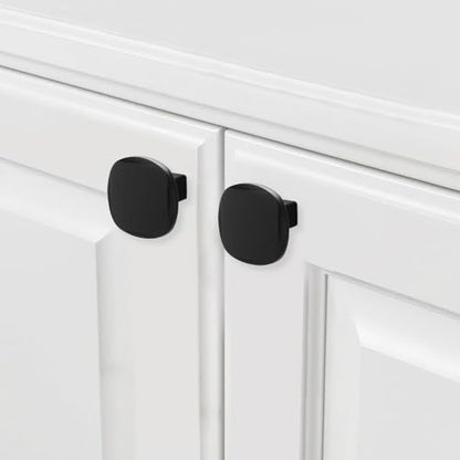10 Pack Matte Black Kitchen Cabinet Knobs - color: Matte Black, size: Knob