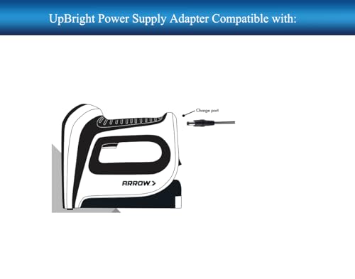 UpBright 5V AC/DC Adapter Compatible with Arrow Fastener T50DCD T50 DCD T-50 3.6V 1Ah 1000mAh Li-Ion Battery Cordless Staple Gun Electric Stapler T50DCDC 5VDC 1A Power Supply Cord Charger PSU w/Barrel