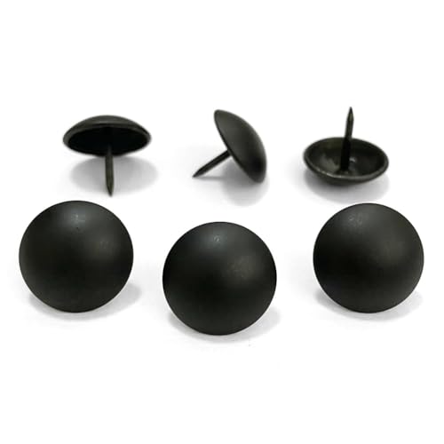 100PCS Matte Black Upholstery Tacks,Furniture Metal Thumb Tacks,D19mmxL17mm - color: 19mm Matt Black