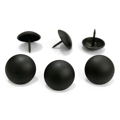 100PCS Matte Black Upholstery Tacks,Furniture Metal Thumb Tacks,D19mmxL17mm - color: 19mm Matt Black