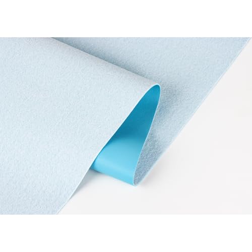 Faux Leather Sheets for Craft One Roll Smooth Surface Leather Fabric Sheets 12" x 53” (30cm x 135cm) Inch Earrings Bows Wallets DIY Projects (SkyBlue) - color: Skyblue