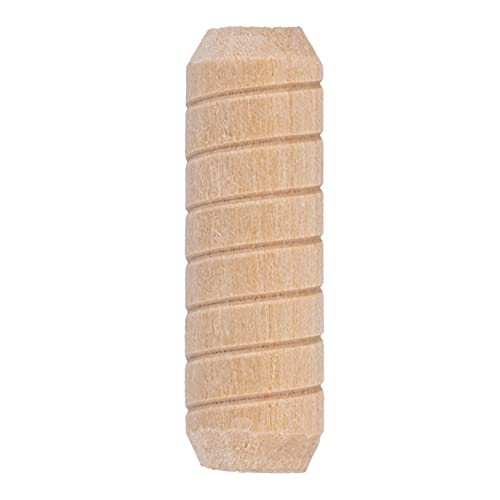 Spiral Grooved Hardwood Dowel Pins | 5/8" X 2" | Pack of 50 Approx. | Wooden Furniture Dowel Pins for Strong Connection | Furniture Making, Refurbishing or Crafts | UA-020-W - size: 5/8" X 2"