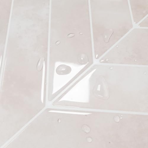 Alwayspon 10 Sheets 10"x10" Pink 3D Vinyl Backsplash Tiles, Self-Adhesive Peel and Stick Wall Tile Stickers Stick on Subway Tiles for Kitchen Bathroom Wall, 0274 - color: Pink