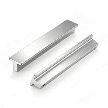 Goldenwarm 10 Pack 5" Brushed Nickel Cabinet Pulls Drawer Handles - color: Brushed Nickel, size: 5in Hole Centers