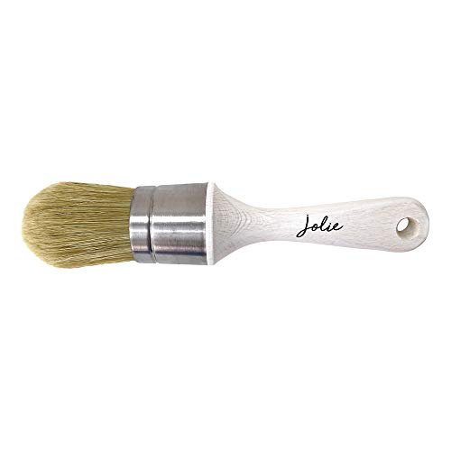 Jolie Wax Brush - Pure Bristle, Ergonomic Handles to be Used with Jolie Finishing Wax (Regular) - size: Large