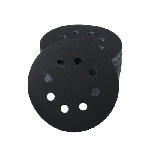 50 Pcs 5 Inch 8 Hole 400 Grit Wet and Dry Sanding Discs, Round Hook and Loop Disc Sandpaper for Random Orbital Sanders - style: 400 Grit