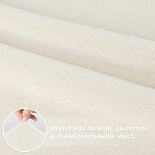 Easy-Going Stretch Dining Room Chair Slipcovers Set of 4, Ivory - color: Ivory