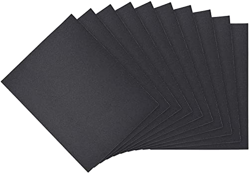 220 Grit Wet Dry Sanding Sheets Silicon Carbide Sandpaper 9x11 Inch 10pcs - color: 10pcs, size: 220 Grit