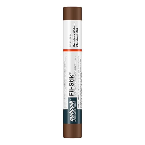 Mohawk Fil-Stik,Wax Putty Stick for Wood Repair, Gunstock Walnut, M230-9834, 1 Count