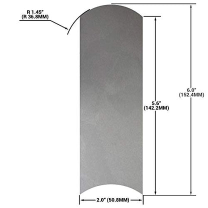 ATLIN Cabinet Scraper Card Set - Curved 3pc