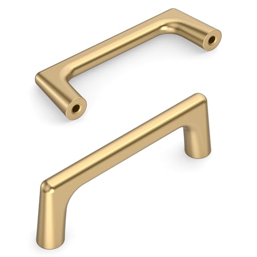 Amerdeco 10 Pack Champagne Bronze Cabinet Pulls 3" - color: Champagne Bronze, size: 3" hole center