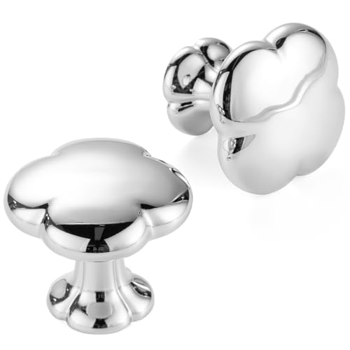 Round Polished Chrome Cabinet Knobs 1-1/4 Inch 10 Pack K2502 - color: Polished Chrome, size: Knob