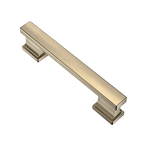 Alzassbg 3-3/4" Brushed Antique Brass Cabinet Pulls 10 Pack, AL3061AB - color: Brushed Antique Brass, size: 3-3/4" Hole Center