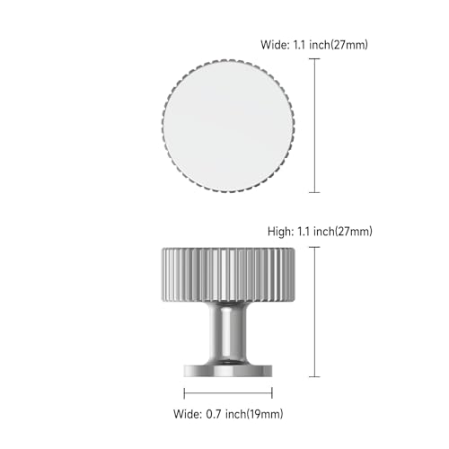 Asidrama 10 Pack Polished Chrome Kitchen Cabinet Knobs - color: Polished Chrome