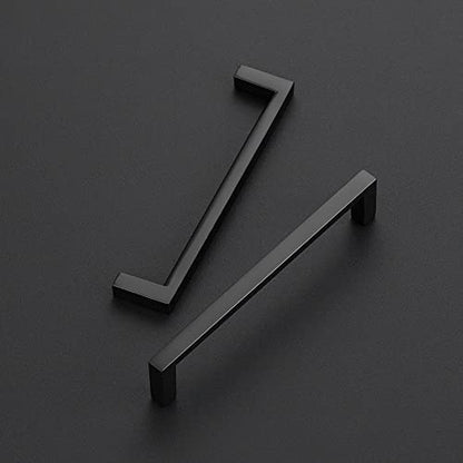 Ravinte Matte Black Cabinet Pulls Slim Cabinet Handles, 5 Inch CC, 30 Pack - size: 5" hole center
