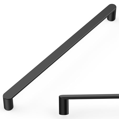 Amerdeco 10 Pack ZH0005MB Matte Black Cabinet Pulls 10" - color: Matte Black, size: 10" hole center