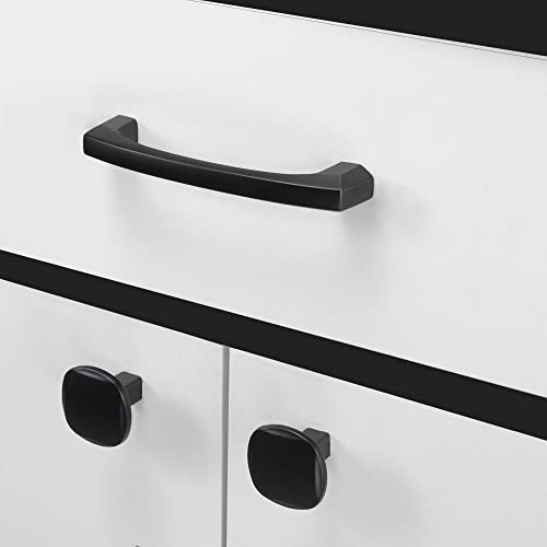 COTYKILEY 10 Pack 3.75 Inch(96mm) Matte Black Kitchen Cabinet Handles Cabinet Pulls Cabinet Door Handles Kitchen Cabinet Hardware Cupboard Drawer Pulls Dresser Handles - color: Matte Black, size: 3.75" Hole Center（96MM）