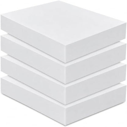 Frienda 4 Pack 4" x 20" x 24" Upholstery High Density Foam Cushion, White - color: White, size: 4" x 20" x 24"