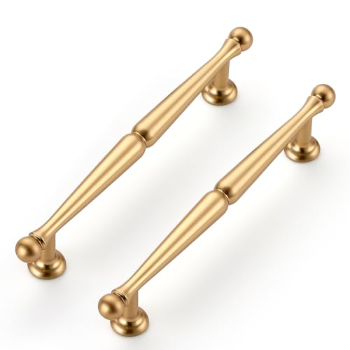JOY DECOR Champagne Bronze Cabinet Handles Pulls 5 Inch Hole Center, 5 Pack - color: Champagne Bronze, size: 5 Inch Hole Center