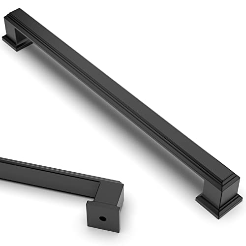 Asidrama 20 Pack 7.5 inch Matte Black Kitchen Cabinet Handles - color: Matte Black, size: 7.5" Hole Center(192mm)