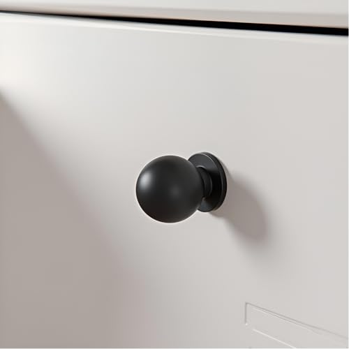 homdiy 25 Pack 15/16in Matte Black Cabinet Knobs - color: Black