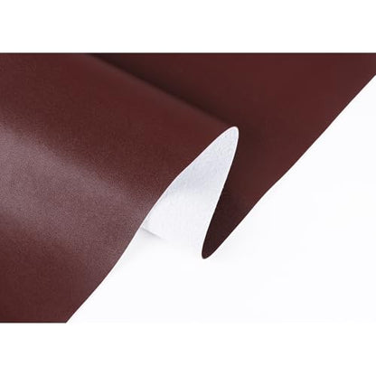 Faux Leather Sheets for Craft One Roll Smooth Surface Leather Fabric Sheets 12" x 53” (30cm x 135cm) Inch Earrings Bows Wallets DIY Projects (Brown) - color: Brown