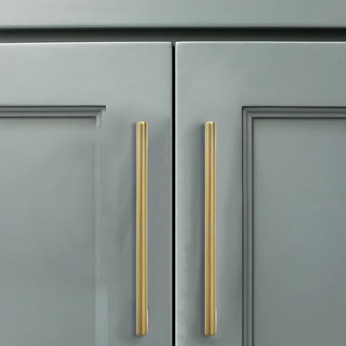 10 Pack 3-3/4 Inch Hole Center Champagne Bronze Cabinet pulls Satin Brass Heavy Duty Solid Hardware for bathrooms Dressing Tables cabinets and Kitchen cabinets. - color: Champagne Bronze, size: 3-3/4 Inch Hole Center